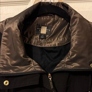 Gallery Women’s Black and Brown Peacoat Raincoat